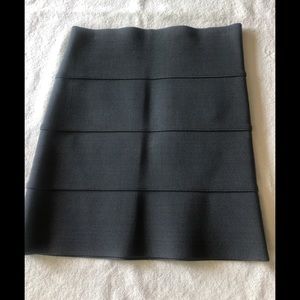 Dark Gray Bandage Mini Skirt